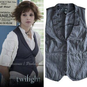 H&M Gray Collar Vest Waistcoat ASO Alice Cullen